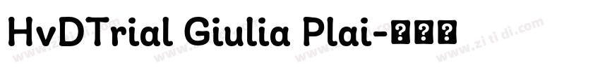 HvDTrial Giulia Plai字体转换